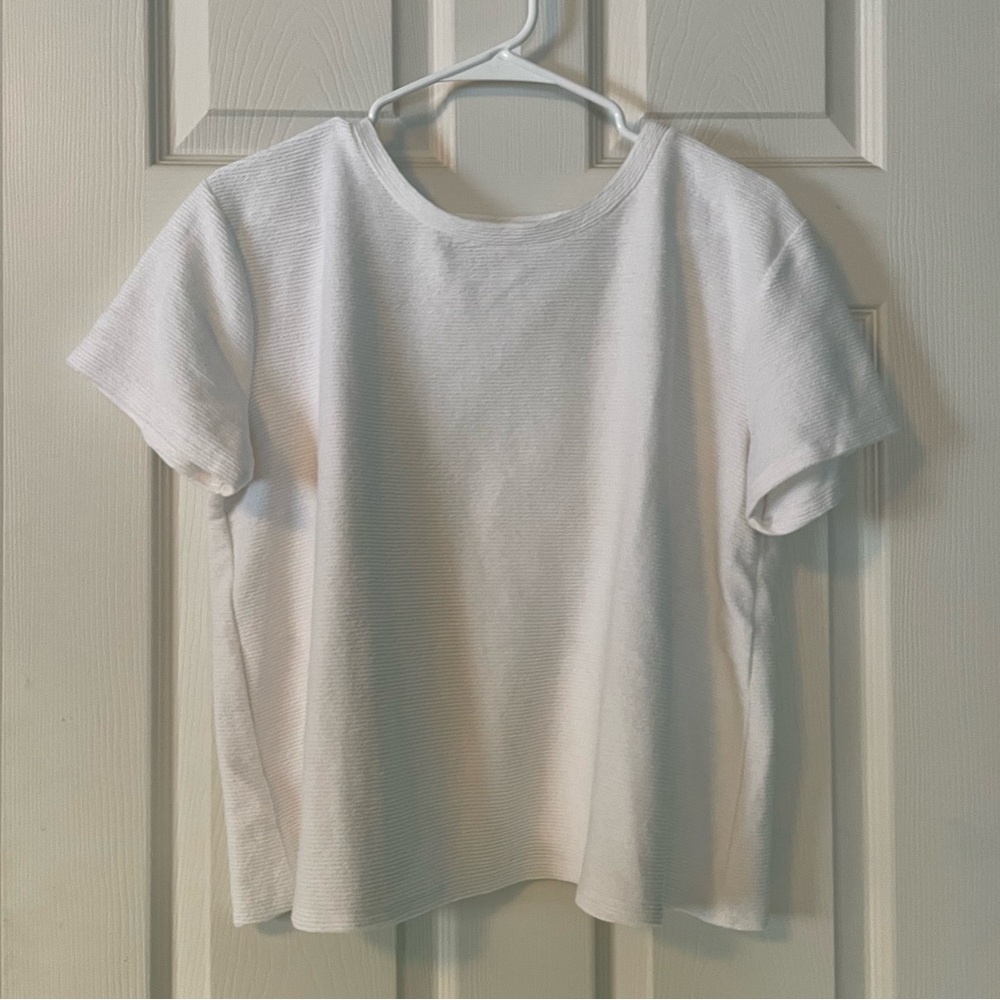 White ripped t-shirt